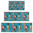 thumbnail image 1 of Dogs with Pioneer Flower Kitchen Rugs Sets Of 3,Kitchen Runner Rugs Non Skid Washable,Decorative Kitchen Floor Mats for Kitchen,Sink,Laundry,17"x30"+ 17"x47" + 17"x59", 1 of 6