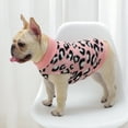 thumbnail image 1 of Dogs Pullover Knitted Pet Sweater Fashion Leopard Print Dot Cats Waistcoat Sleeveless Warm Bomei Clothing Chihuahua Bulldog Vest, 1 of 7