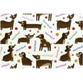 Dogs Puppy Pattern Bath Rugs Absorbent Non Slip Door Mats Soft Carpet