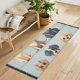 thumbnail image 1 of Dogs Runner Rug Machine Washable Area Rugs Carpet Non Slip Entryway Mat for Bedroom Entryway Front Door, 1 of 7