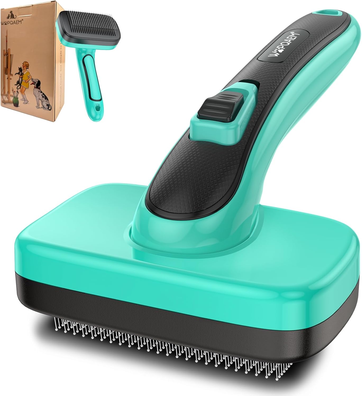 Curated visual reference: Gallery Detail: Dogs Self Cleaning Slicker Brush For Shedding Grooming Short Long