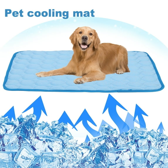 Dogs Self Cooling Mat, Pet Chill Cool Pads Blanket, Summer Hot Weather Sleeping Kennel Mat, Washable Ice Silk Sleep Mat Pad Non-Toxic Breathable
