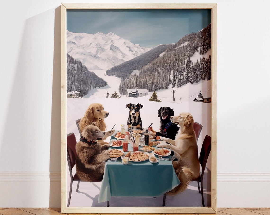 Norway Skiing Art Print – Framed Winter Sports Poster, 12x16 Inch Wall Decor For Home Or Office