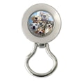 thumbnail image 1 of Dogs Smile Selfie Retriever German Shepherd Magnetic Metal Eyeglass ID Badge Holder, 1 of 4