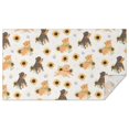 thumbnail image 1 of Dogs with Sunflowers Rectangle Tablecloth 60"x102",Waterproof Polyester Rectangle Table Cloth, Wipeable Spillproof Polyester Tablecloth for Dining, Camping, Indoor and Outdoor, 1 of 6