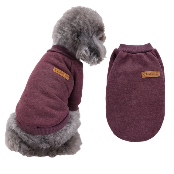 Dogs Sweater For Small Dog,Dog Shirt Sweater Vest, Soft Puppies Clothing Winter Sweaters Warm Outfit For Medium Dog,Deep Red,XXL