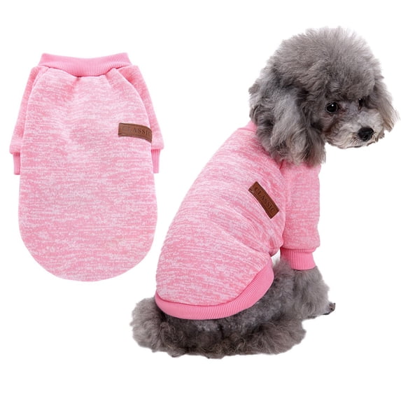 Dogs Sweater For Small Dog Soft Puppies Clothing Winter Sweaters Warm Outfit for Small Cat Apparel,dog shirt sweater Vest For Medium Dog,Pink,XXL