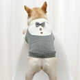 thumbnail image 1 of Dogs Sweaters Knitted Fall Pet Pullover Fashion Tie Cats Clothing Gentleman Bulldog Chihuahua Winter Dress Warm Waistcoat, 1 of 6