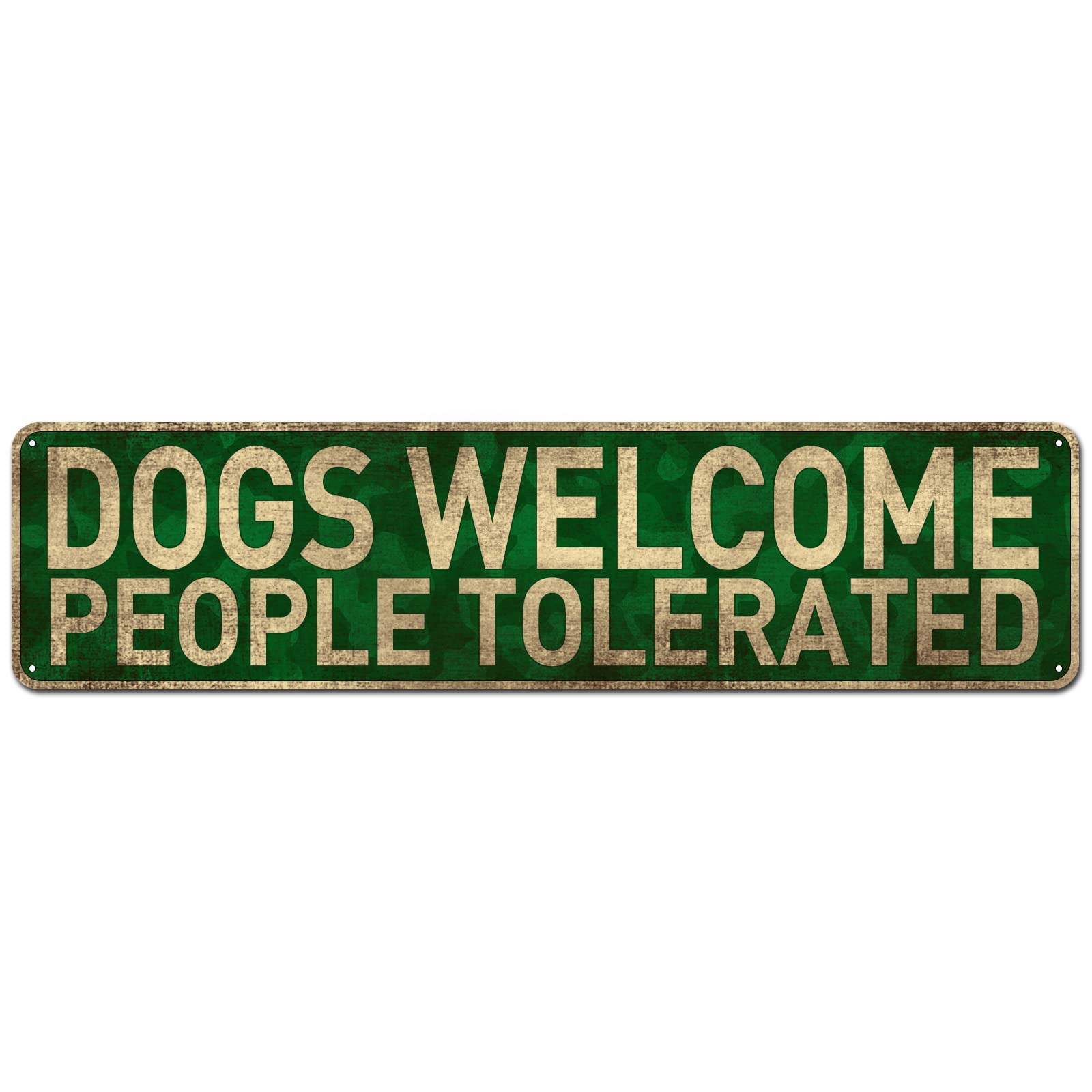 Lustiges Haustier-Schild „Pets Welcome People Tolerated“ – Perfekt Für Garten & Terrasse