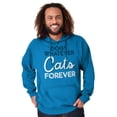 thumbnail image 1 of Dogs Whatever Cats Forever Funny Hoodie Sweatshirt Women Men Brisco Brands L, 1 of 6