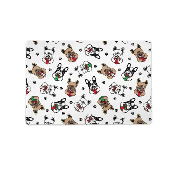 Dogs With Presents Pattern Mat Rectangle -Image by Shutterstock,