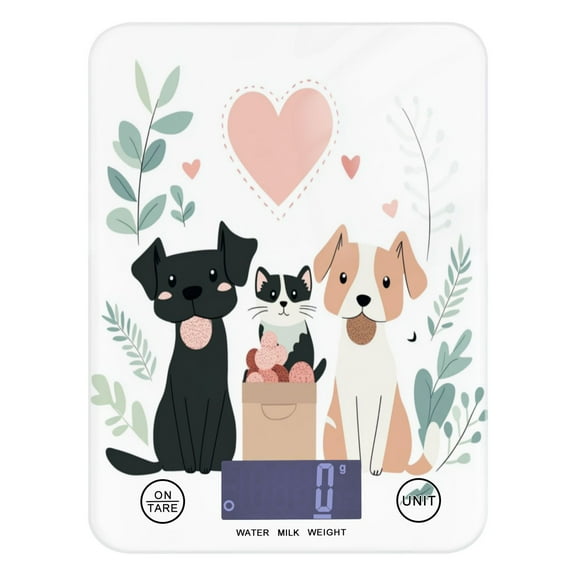 Dogs and Cat Food Scale Digital Kitchen Scale Waterproof Grams Ounces lbs for For Baking and Cooking