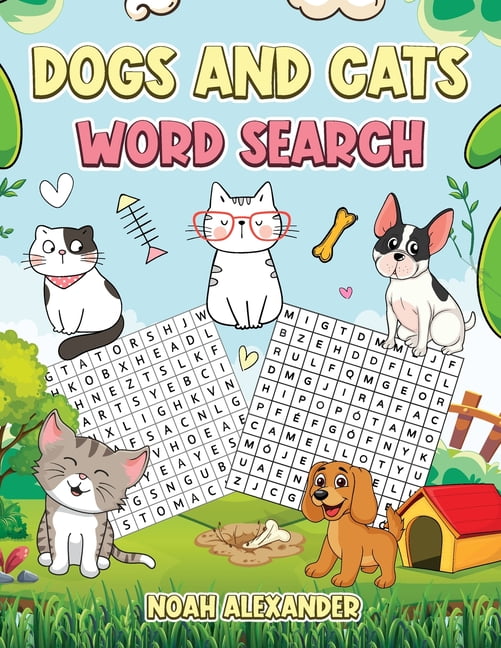 Dogs and Cats Word Search Large Print Word Search Puzzle for Dog and
