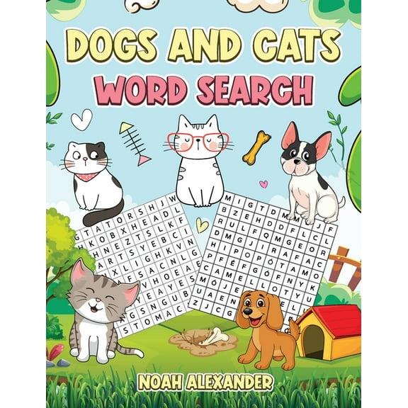 Dogs and Cats Word Search: Large Print Word Search Puzzle for Dog and Cat Lovers, (Paperback)
