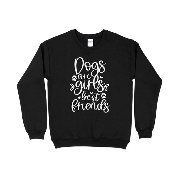 Dogs are Girls Best Friends, Sweatshirt, Dog Mom Sweatshirt, Pet Lover Sweatshirt