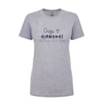 thumbnail image 1 of Dogs are a Girl's Best Friend Ladies Slim Fit Short Sleeve T-Shirt-Heather Grey-Small, 1 of 4
