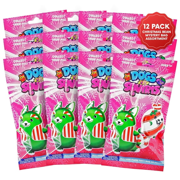 Dogs vs Squirls 4 Limited Edition 2023 Christmas Mystery Bags 12-Pack