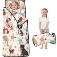 thumbnail image 1 of Dogs with Party Hats and Flowers Toddler Nap Mats for Kids Preschool,Sleeping Mat Bag or Kids,Toddler Sleeping Bag,Toddler Nap Mat or Daycare, 1 of 6