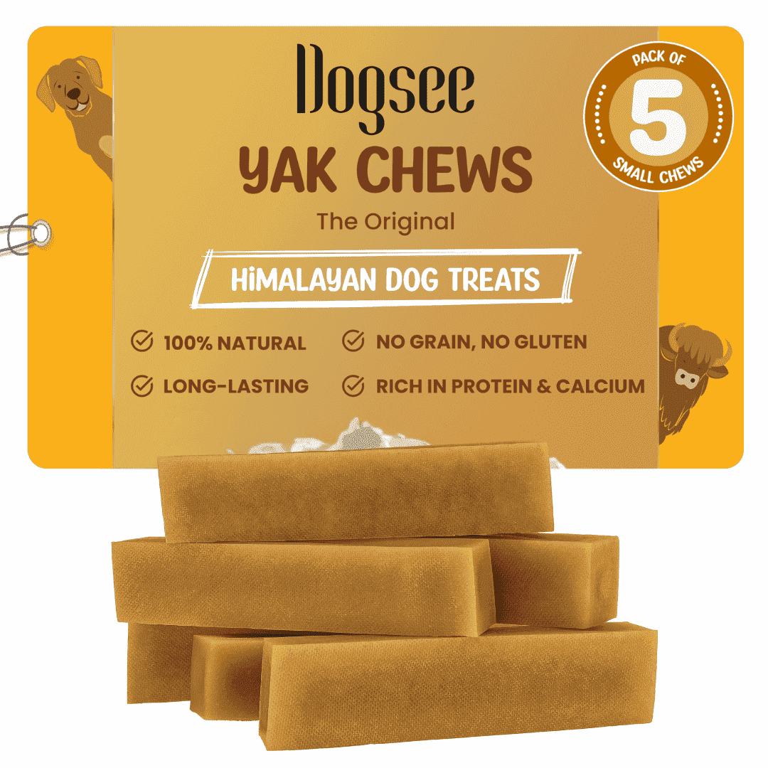 Dogsee Yak Cheese Chews Small Dogs Rawhide Free Easily Digestible 5 Bars