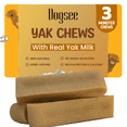 thumbnail image 1 of Dogsee Original Yak Cheese Himalayan Dog Chews 390gms (Monster - 3 Chews) | 100% All Natural | Dog Treats Large Breed | Dog Chews Long Lasting for Aggressive Chewers | High Protein Dental Sticks, 1 of 9