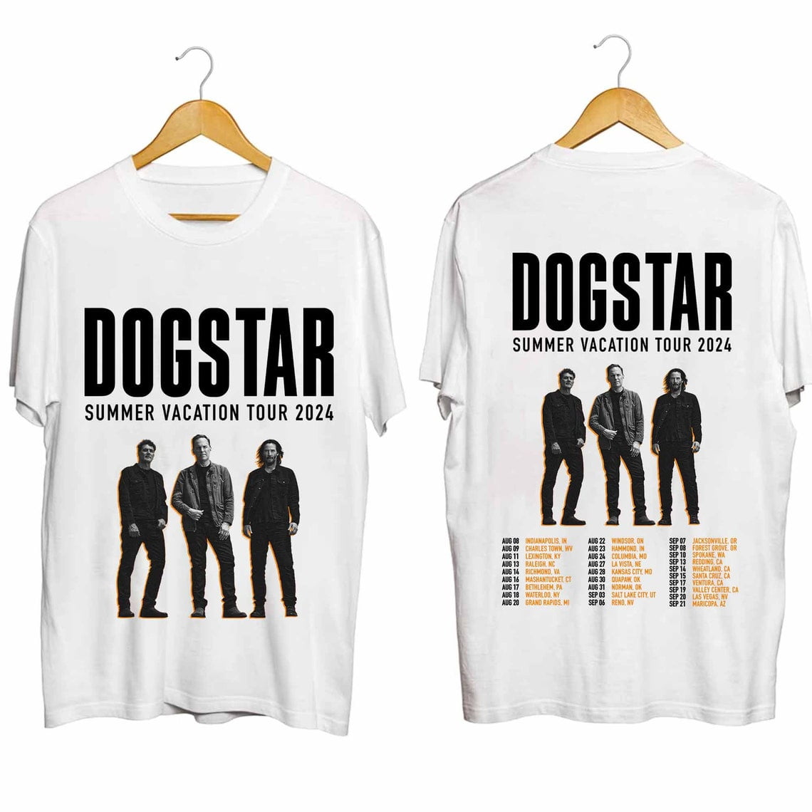 Dogstar Summer Vaction US Tour 2024 Shirt, Dogstar Band Fan Shirt