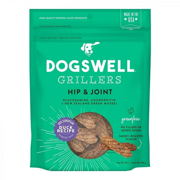 Dogswell Grillers Hip & Joint Dog Treats - Duck 10 oz