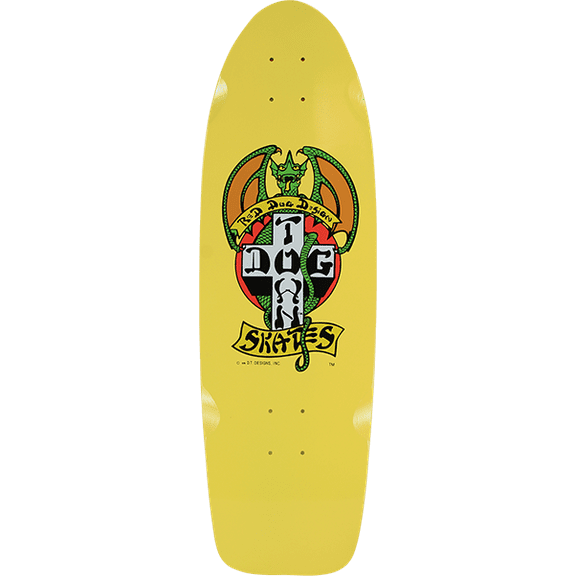 Dogtown Red Dog 70S Classic Deck-9.0X30 Yellow Dip