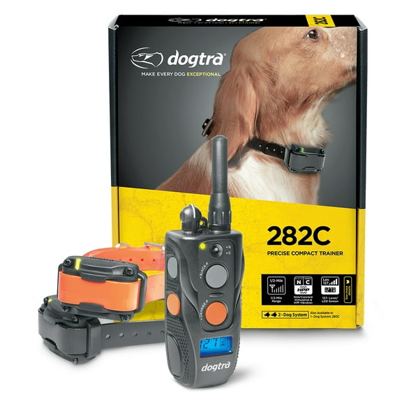 Dogtra 282C Remote Dog Training Collar Waterproof Rechargeable 1/2-Mile 2-Dog