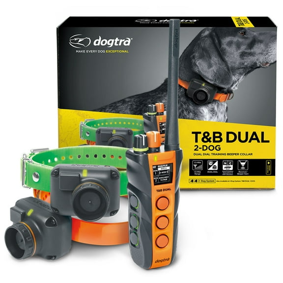 Dogtra T&B DUAL 2-Dog Remote Dog Training Collar Long Range 1.5-Mile Expandable