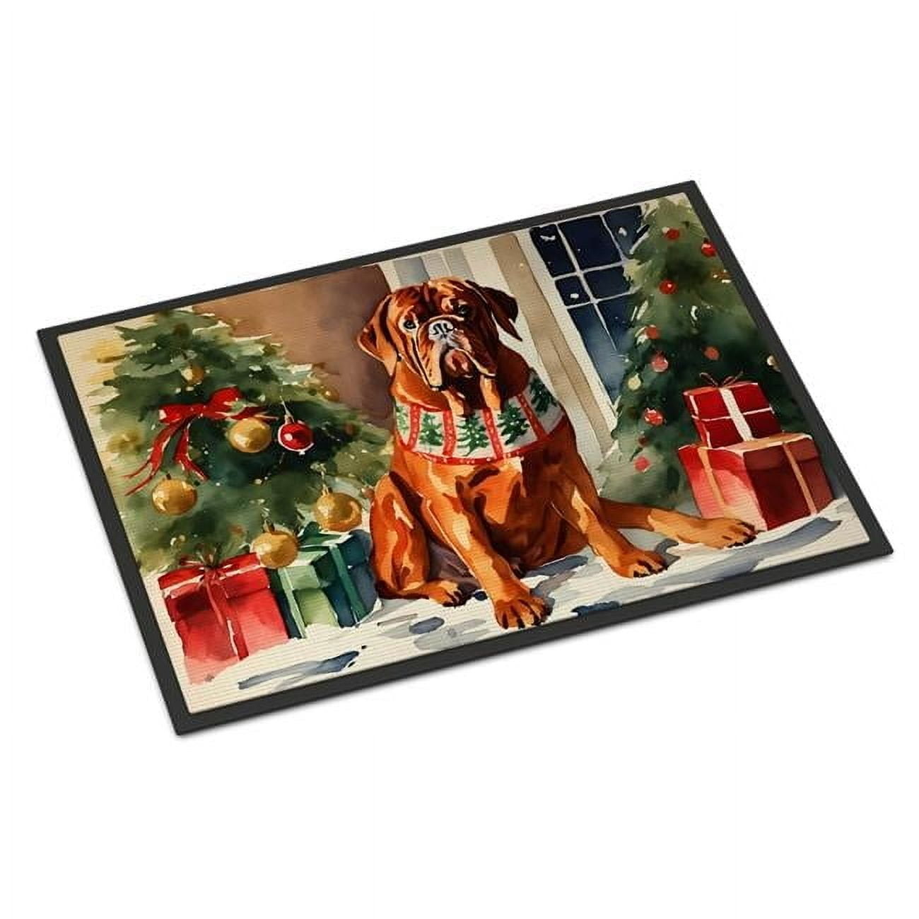 Dogue de Bordeaux Cozy Christmas Doormat DAC2647