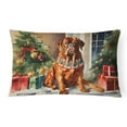 thumbnail image 1 of Dogue de Bordeaux Cozy Christmas Throw Pillow 12 in x 16 in, 1 of 4