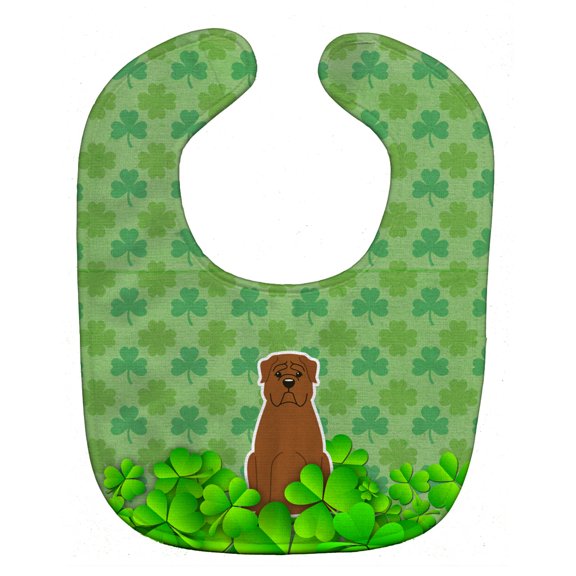 Dogue de Bourdeaux Shamrocks Baby Bib