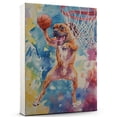 thumbnail image 1 of Doguede Bordeaux Dog Stretched Canvas Size 8x12 – Basketball Canvas Print of Funny Doguede Bordeaux Dog Wall Art, Basketball Sports Wall Decor, Home Decor, Dog Lover, 1 of 5