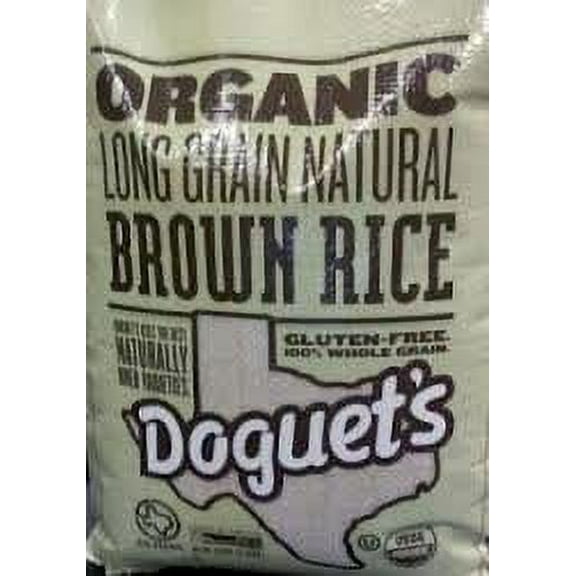 Doguet's Rice Organic Brown Long Grain - Single Bulk Item - 25lb