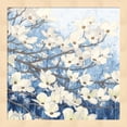 thumbnail image 1 of Dogwood Blossoms II Indigo by James Wiens, Framed Wall Art, 13.25W x 13.25H, 1 of 1
