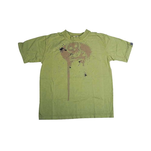 Dogwood Clothing - Little Boys Short Sleeve T-Shirt 11614-4 (olive skull)