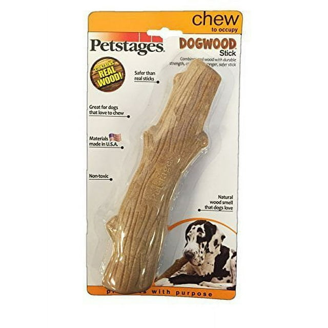 Dogwood Durable Real Wood Dog Chew Toy for Large Dogs, Safe and Durable