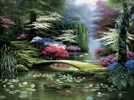 Dogwood Morning Canvas Art - Egidio Antonaccio (18 x 24)