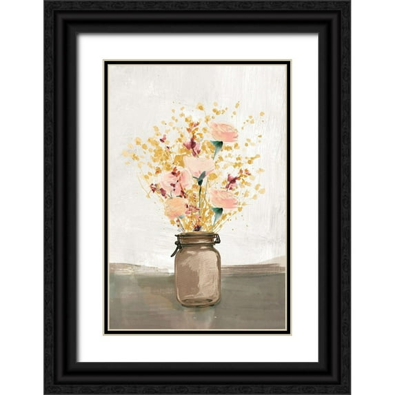 Dogwood Portfolio 11x14 Black Ornate Wood Framed with Double Matting Museum Art Print Titled - Amber Dreams