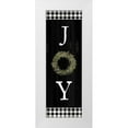 thumbnail image 1 of Dogwood Portfolio 11x24 White Modern Wood Framed Museum Art Print Titled - Joy Wreath, 1 of 4