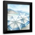 thumbnail image 1 of Dogwood Portfolio 15x18 Black Modern Framed Museum Art Print Titled - Coastal Umbrellas, 1 of 5