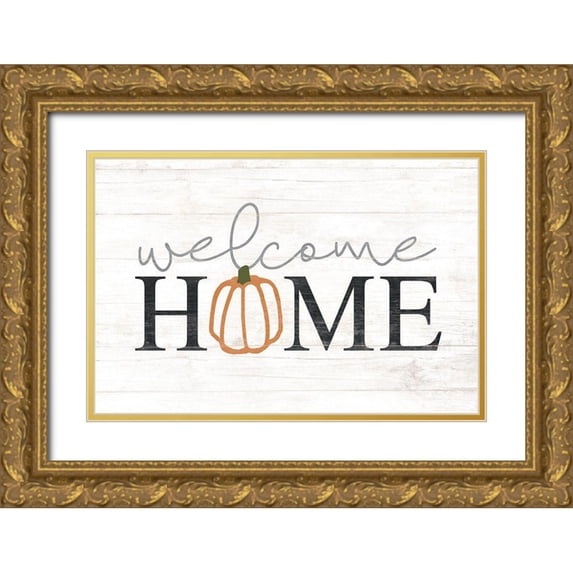 Dogwood Portfolio 32x23 Gold Ornate Wood Framed with Double Matting Museum Art Print Titled - Welcome Home