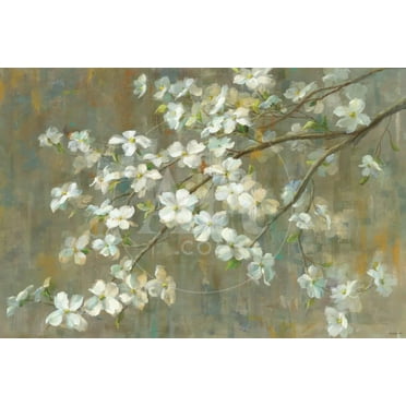 Dogwood in Spring, Botanical World Culture Unframed Premium Giclee Print Wall Art by Danhui Nai Sold by ArtCom