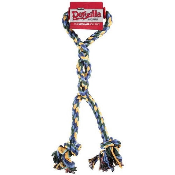 Dogzilla Twin Rope Tug For Tough Chewers Dog Toy, 1ct