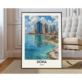 Doha Qatar Poster Unframed Paper Print