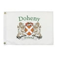 thumbnail image 1 of Dohany Irish Coat of Arms Small White Flag - 16"x10.5" inches, 1 of 1