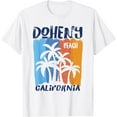 thumbnail image 1 of Doheny Beach California Fun Colorful Palm Trees Design T-Shirt, 1 of 2