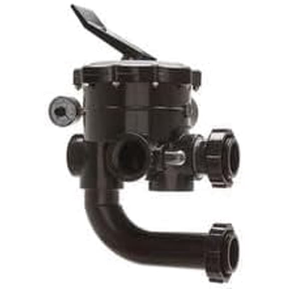 Dohenys 2 in. Side Mount Valve for Vertical Grid DE Pool Filters, Replacement Multiport Valve