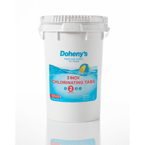 Doheny's 3 Inch Stabilized Chlorine Tablets | Pro-Grade Pool Sanitizer, Long Lasting, Slow Dissolving, 99% Pure Tri-Chlor, Individually Wrapped - 50lb