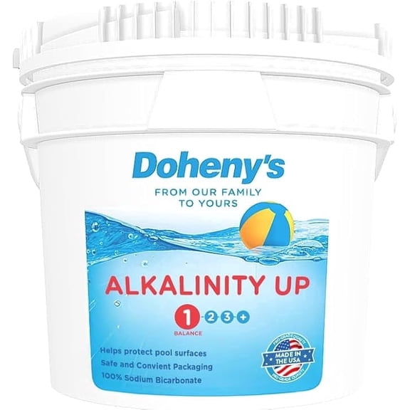 Doheny's Alkalinity Up Swimming Pool Alkalinity Increaser, Raises Total Alkalinity & pH, Fast-Acting Water Balancer, Reduces Corrosion, 10 lb